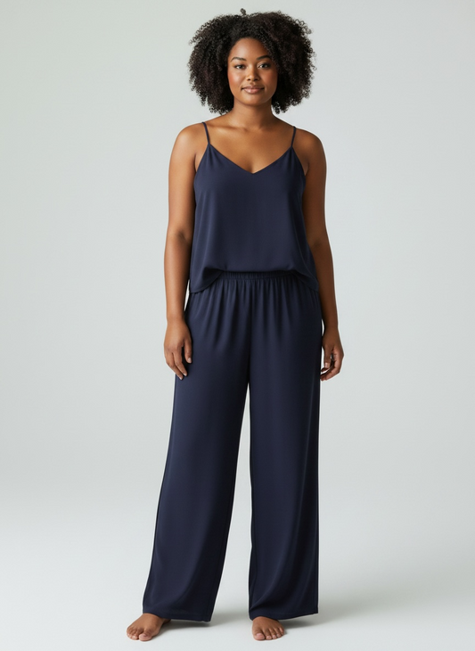 Pijama Tiras Azul