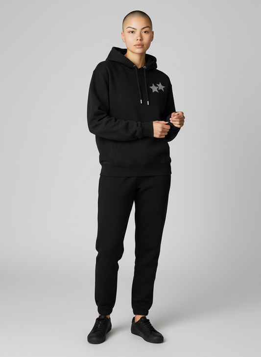 Hoodie Estrellas Negro