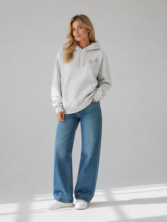 Hoodie Estrellas Gris