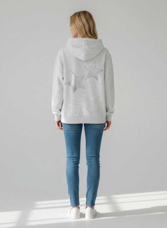Hoodie Estrellas Gris