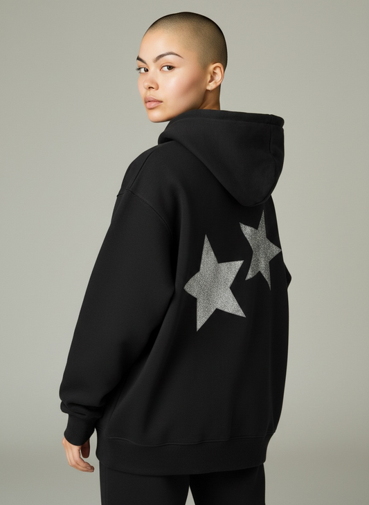 Hoodie Estrellas Negro