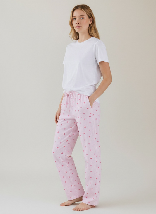 Pijama Punto Rosados