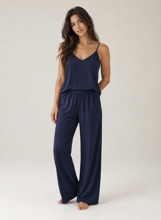Pijama Tiras Azul