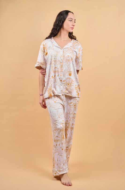 Yellow African Jungle Pajamas