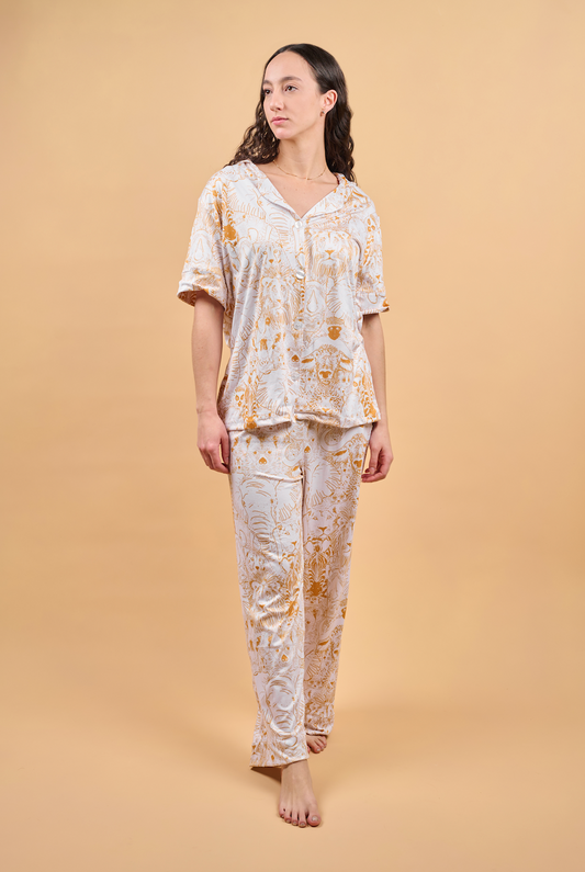 Yellow African Jungle Pajamas