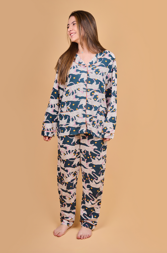 Blue Jaguar Pajamas